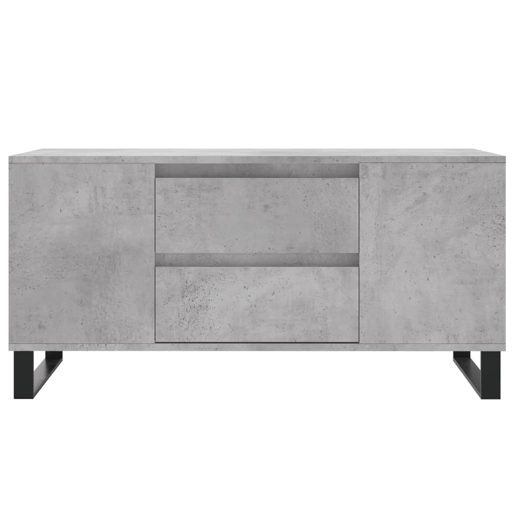 Măsuță de cafea, gri beton, 102x44,5x50 cm, lemn prelucrat GartenMobel Dekor