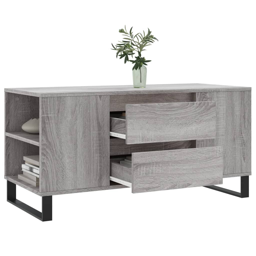 Măsuță de cafea, gri sonoma, 102x44,5x50 cm, lemn prelucrat GartenMobel Dekor