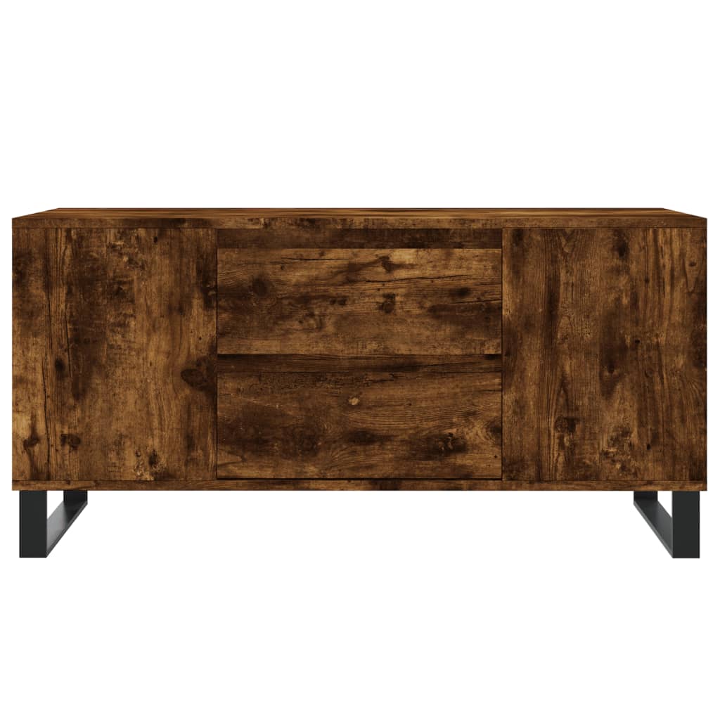 Măsuță de cafea, stejar afumat, 102x44,5x50 cm, lemn prelucrat GartenMobel Dekor