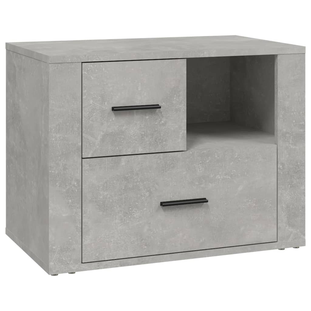 Noptieră, gri beton, 60x36x45 cm, lemn prelucrat GartenMobel Dekor