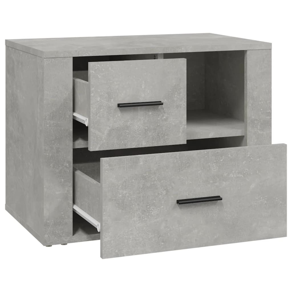 Noptieră, gri beton, 60x36x45 cm, lemn prelucrat GartenMobel Dekor