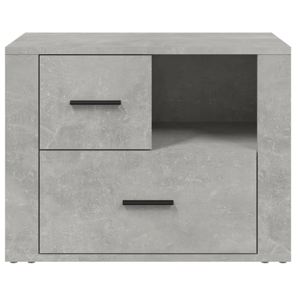 Noptieră, gri beton, 60x36x45 cm, lemn prelucrat GartenMobel Dekor