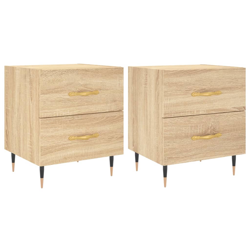 Noptiere, 2 buc., stejar sonoma, 40x35x47,5 cm, lemn compozit GartenMobel Dekor