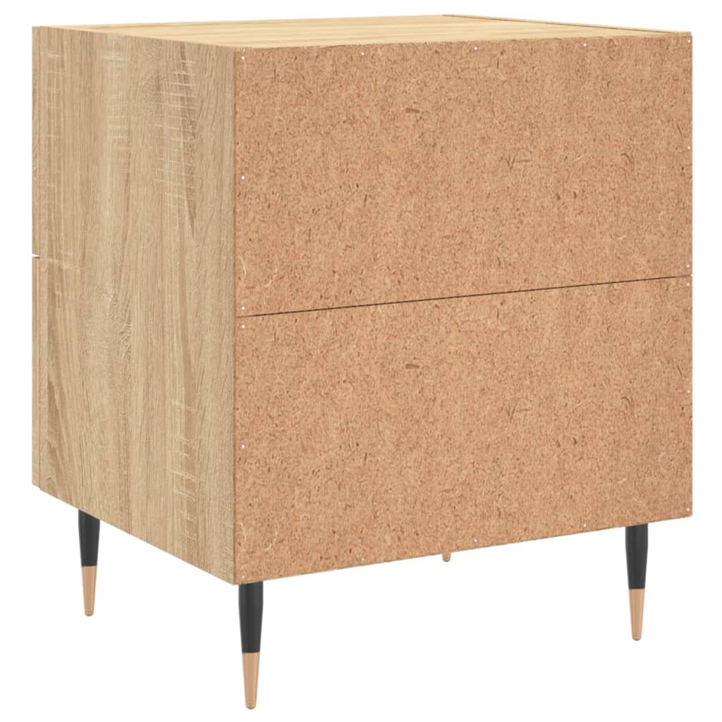 Noptiere, 2 buc., stejar sonoma, 40x35x47,5 cm, lemn compozit GartenMobel Dekor