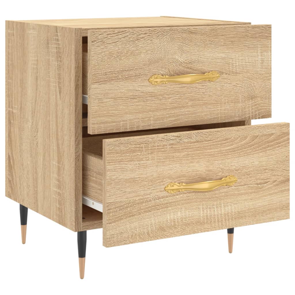 Noptiere, 2 buc., stejar sonoma, 40x35x47,5 cm, lemn compozit GartenMobel Dekor