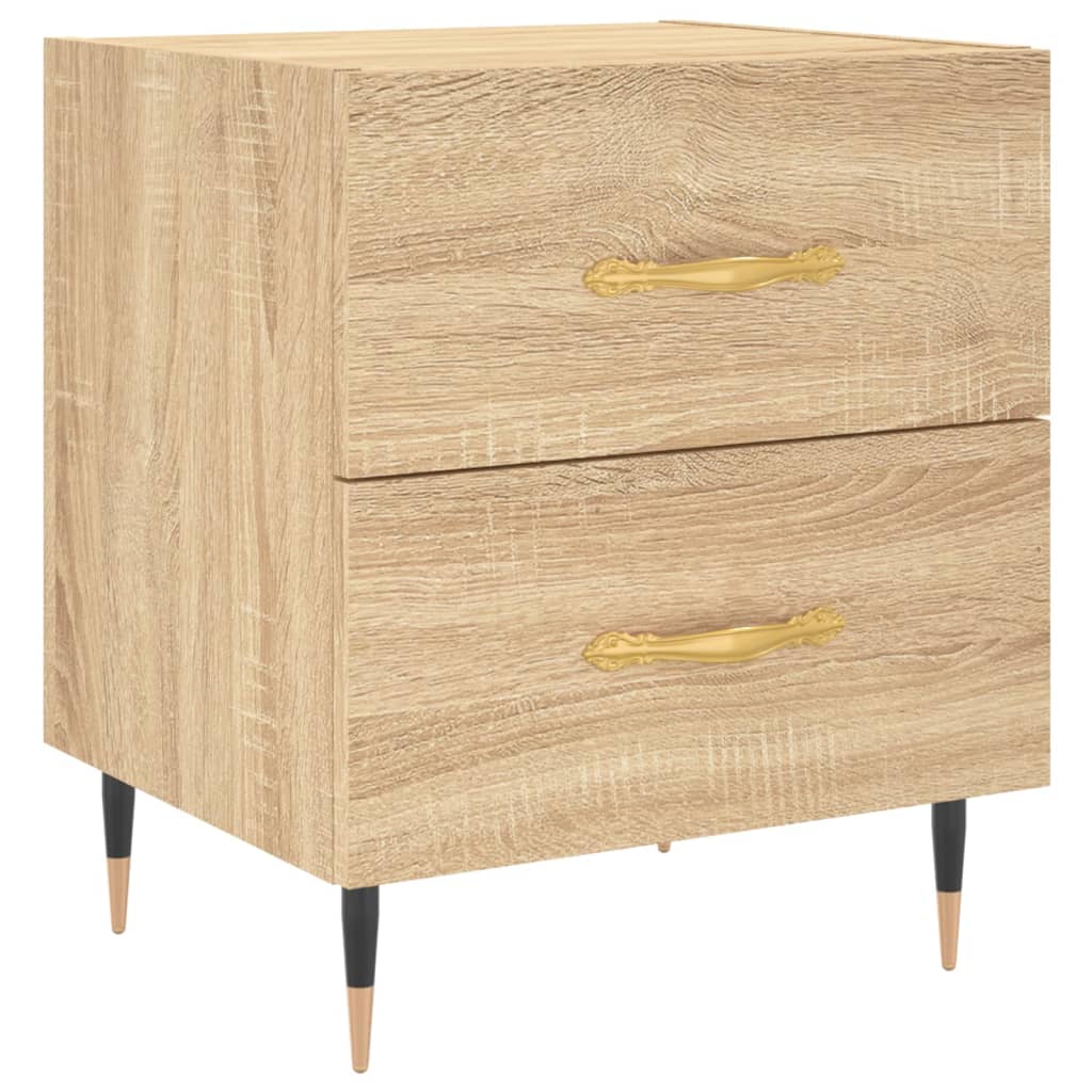 Noptiere, 2 buc., stejar sonoma, 40x35x47,5 cm, lemn compozit GartenMobel Dekor