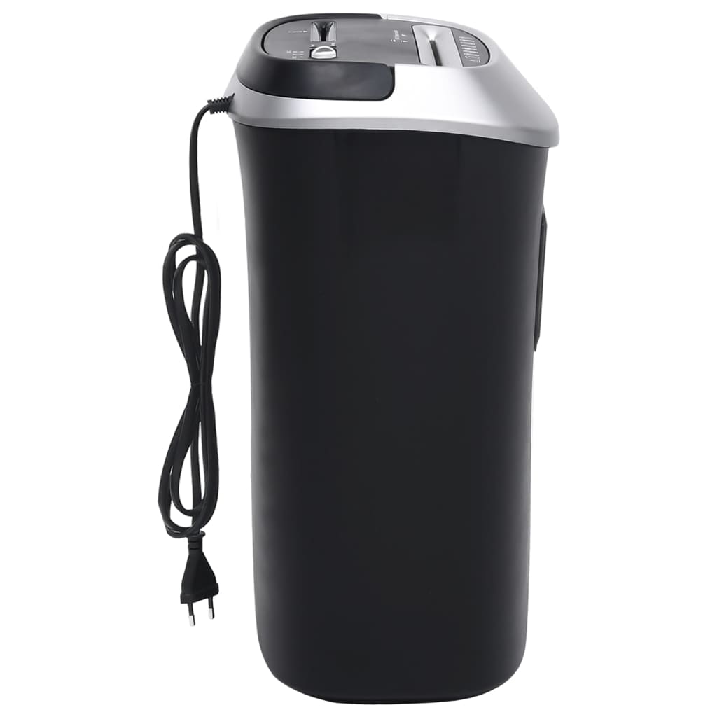 Tocător de hârtie, 10 coli, fâșii tăiate transversal, negru GartenMobel Dekor