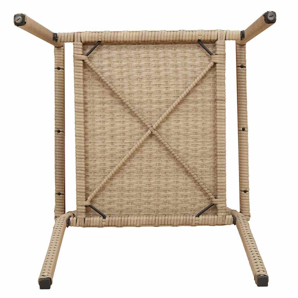Scaune Exterioare 4 pcs Crem, Brun GartenMobel Dekor