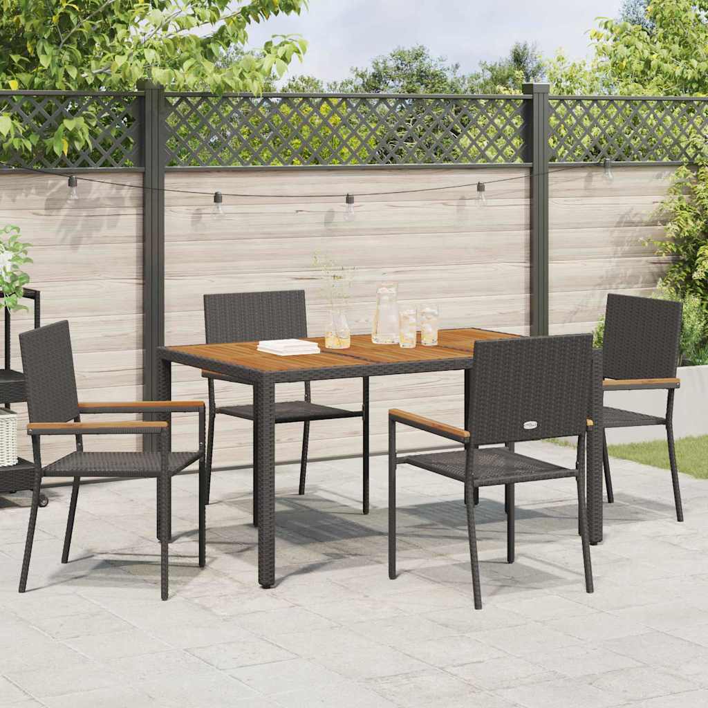 Scaune Exterioare 4 pcs Crema, Marron GartenMobel Dekor