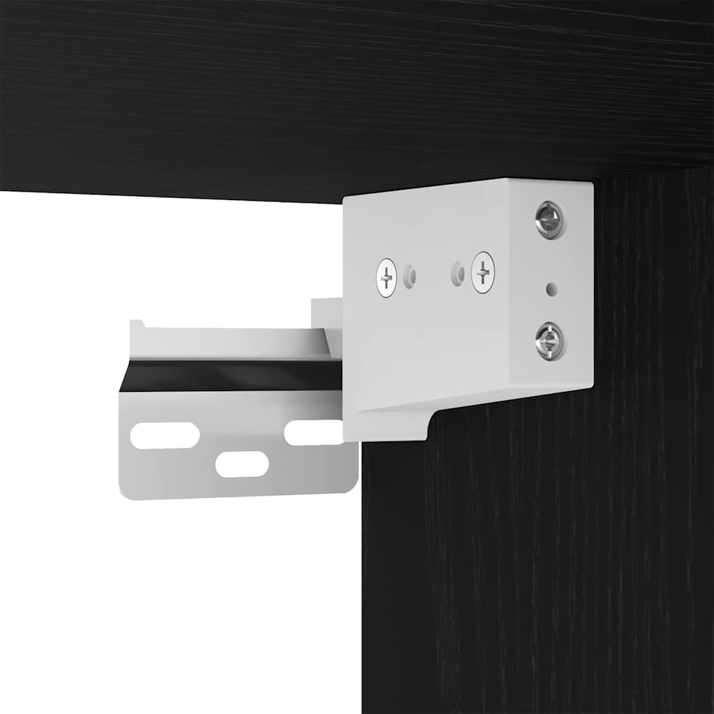 Set Cabinet TV cu raft cu depozitare cu ușă 4 pcs Stejar negru 60 x 30 x 30 cm GartenMobel Dekor