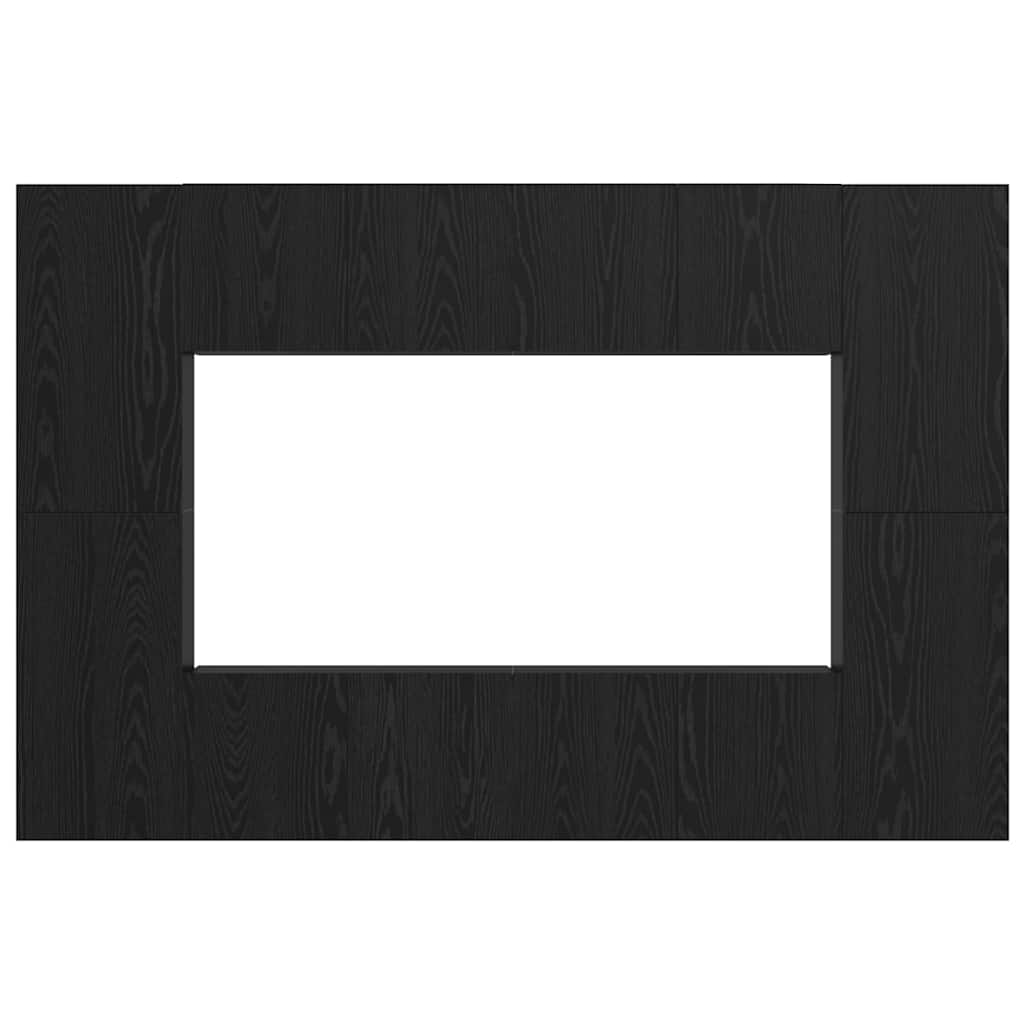 Set comodă TV cu raft 8 pcs Stejar negru 181 x 30 x 120 cm GartenMobel Dekor