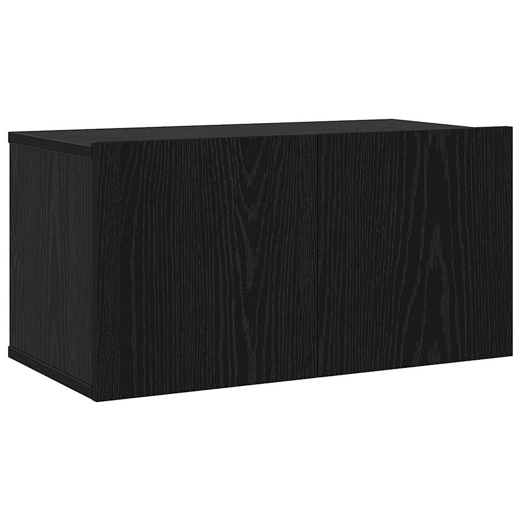 Set comodă TV cu raft Altele 4 pcs Stejar negru Mediu 60 x 30 x 30 cm GartenMobel Dekor