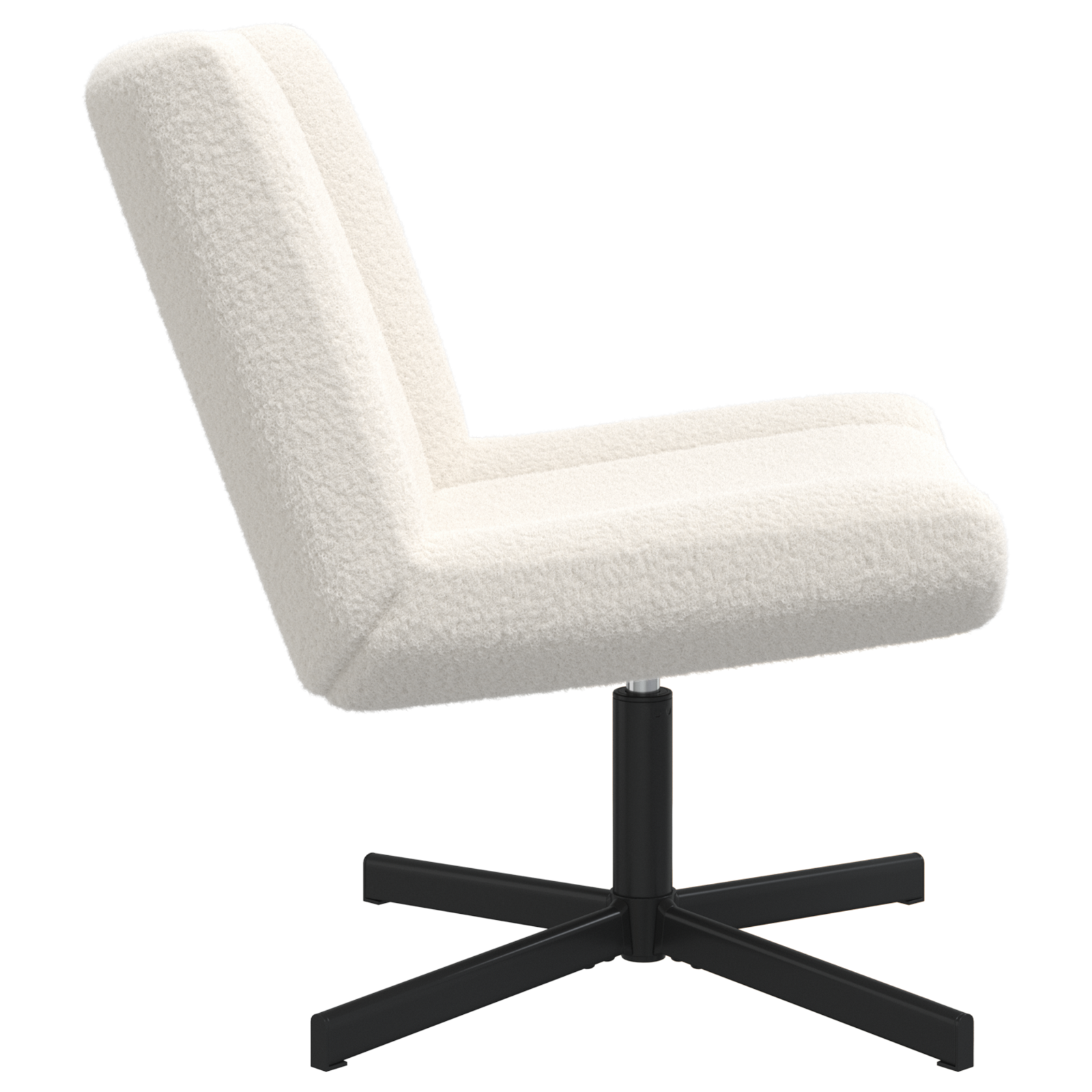Scaun Accent Crem Țesătură Mediu Ergonomic Scaun Accent GartenMobel Dekor