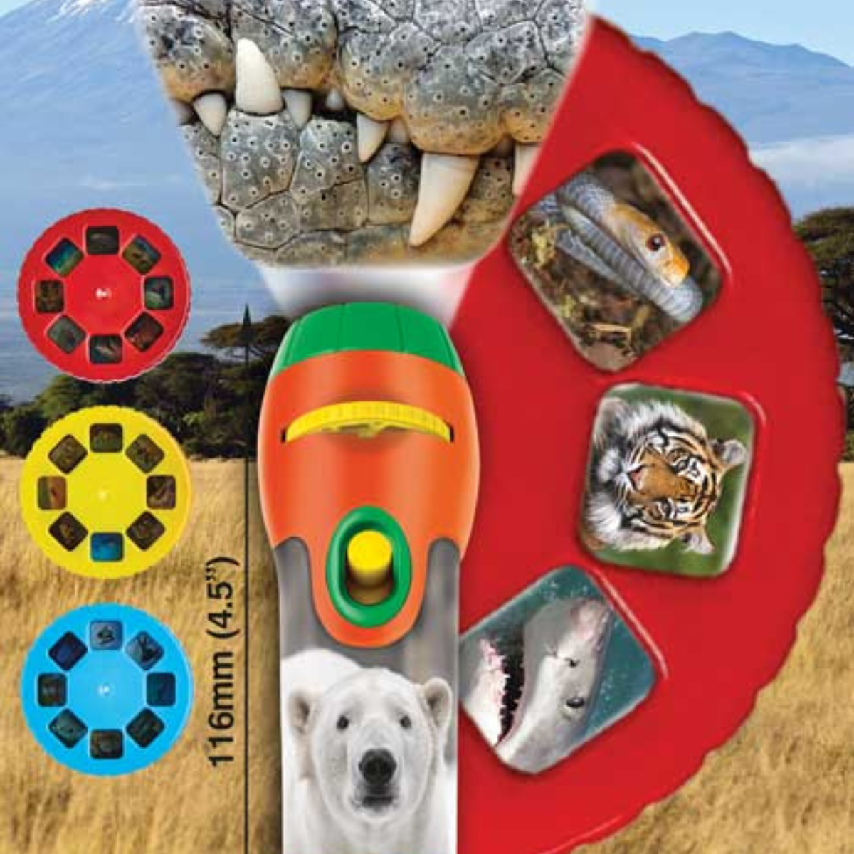Proiector tip lanterna - Cele mai periculoase animale PlayLearn Toys