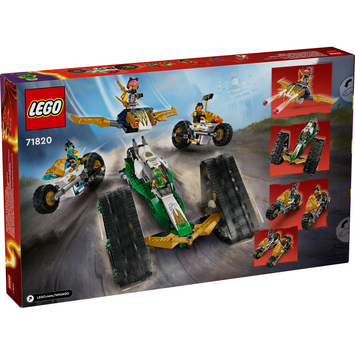 LEGO Vehicul combinat al echipei ninja Quality Brand