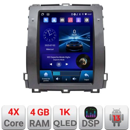 Navigatie Toyota Prado J120 low tip tesla radio gps internet 4 Core carplay android auto 4+64 Incell Display kit-tesla-456-low+EDT-E220-RK CarStore Technology