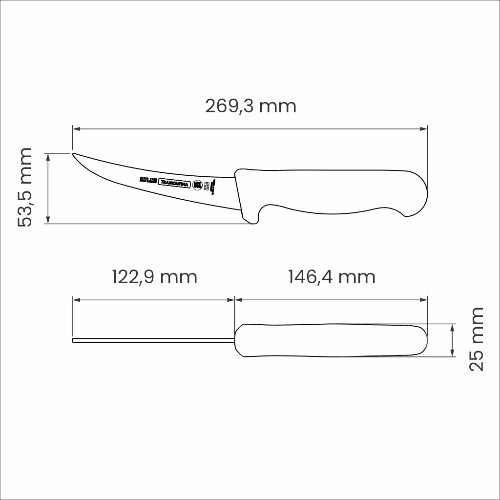 Cutit pentru dezosat, inox ProChef Cookware