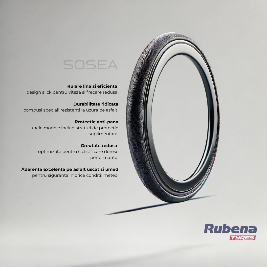 Anvelopa Bicicleta Rubena V69 Hook - 700 x 40C, Negru Ultimate FactoryBikes