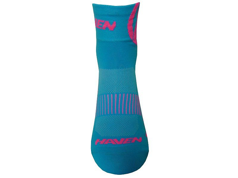 Sosete Ciclism Scurte Haven Lite Silver Neo, Albastru / Roz - 2 Perechi / Set 37-39 Ultimate FactoryBikes