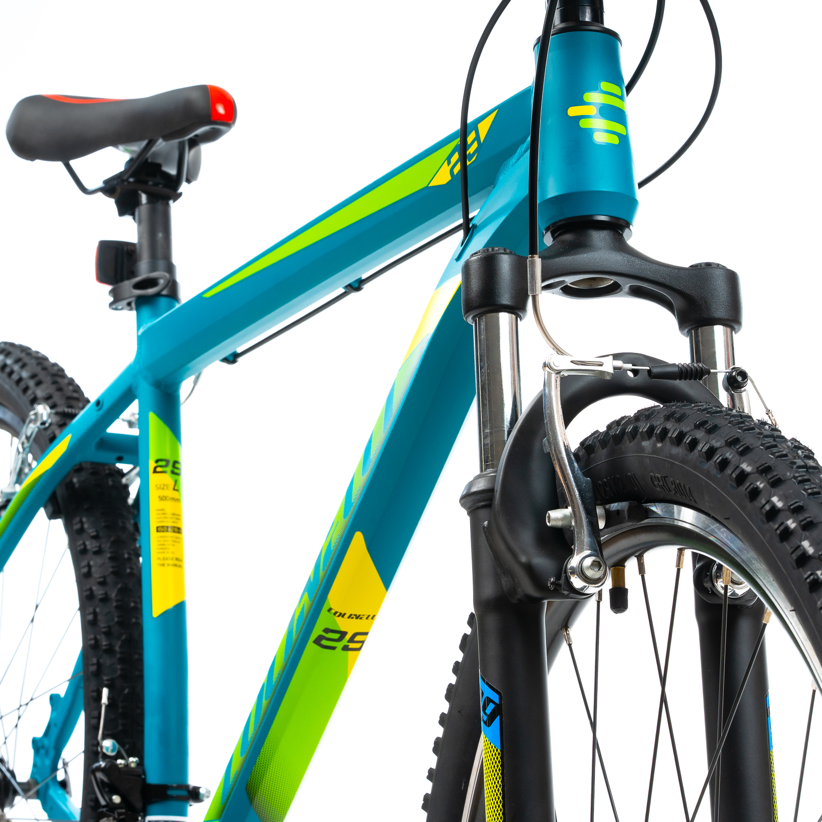 Bicicleta MTB Colinelli COL23, Marimea M, 29 inch, Verde, Schimbator Shimano ST-EF500, 21 Viteze, Cadru Aluminiu, Frane V - Brake Ultimate FactoryBikes