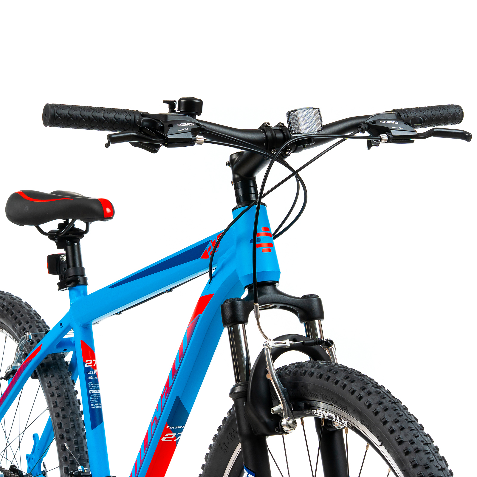 Bicicleta MTB Colinelli COL23, Marimea S, 27.5 inch, Albastru, Schimbator Shimano ST-EF500, 21 Viteze, Cadru Aluminiu, Frane V - Brake Ultimate FactoryBikes