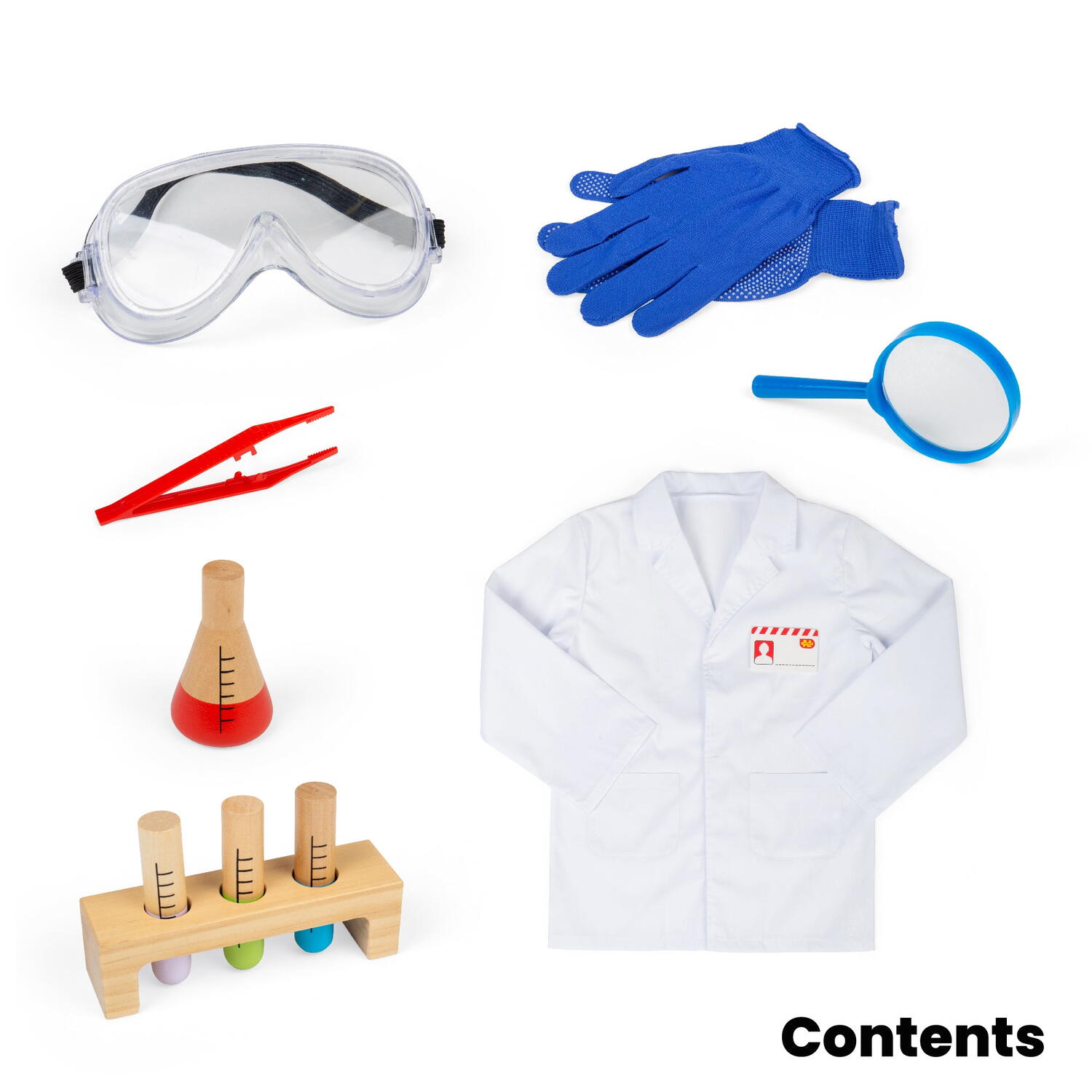 Set costum si accesorii de laborator pentru copii PlayLearn Toys