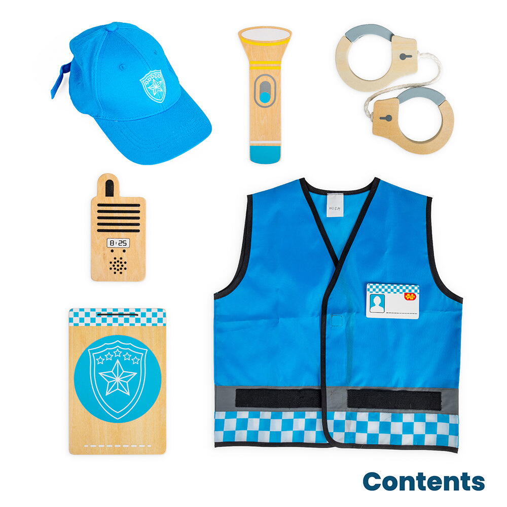 Set costum si accesorii politist pentru copii PlayLearn Toys