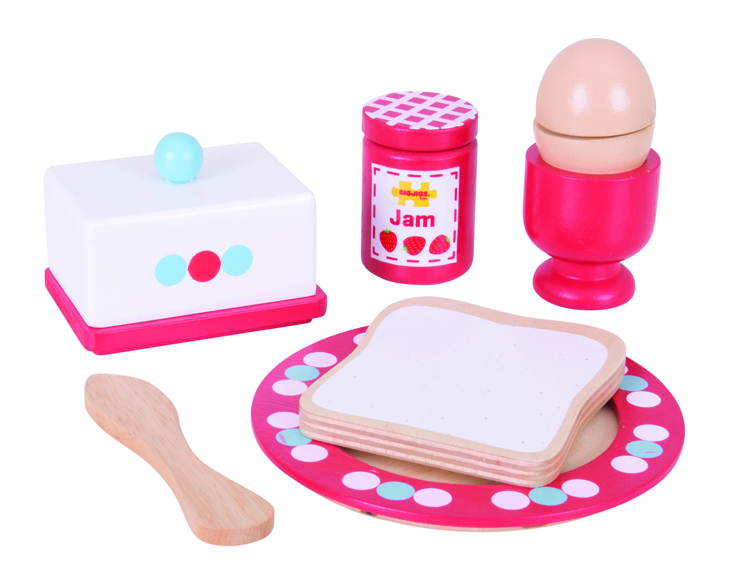 Set mic dejun din lemn PlayLearn Toys