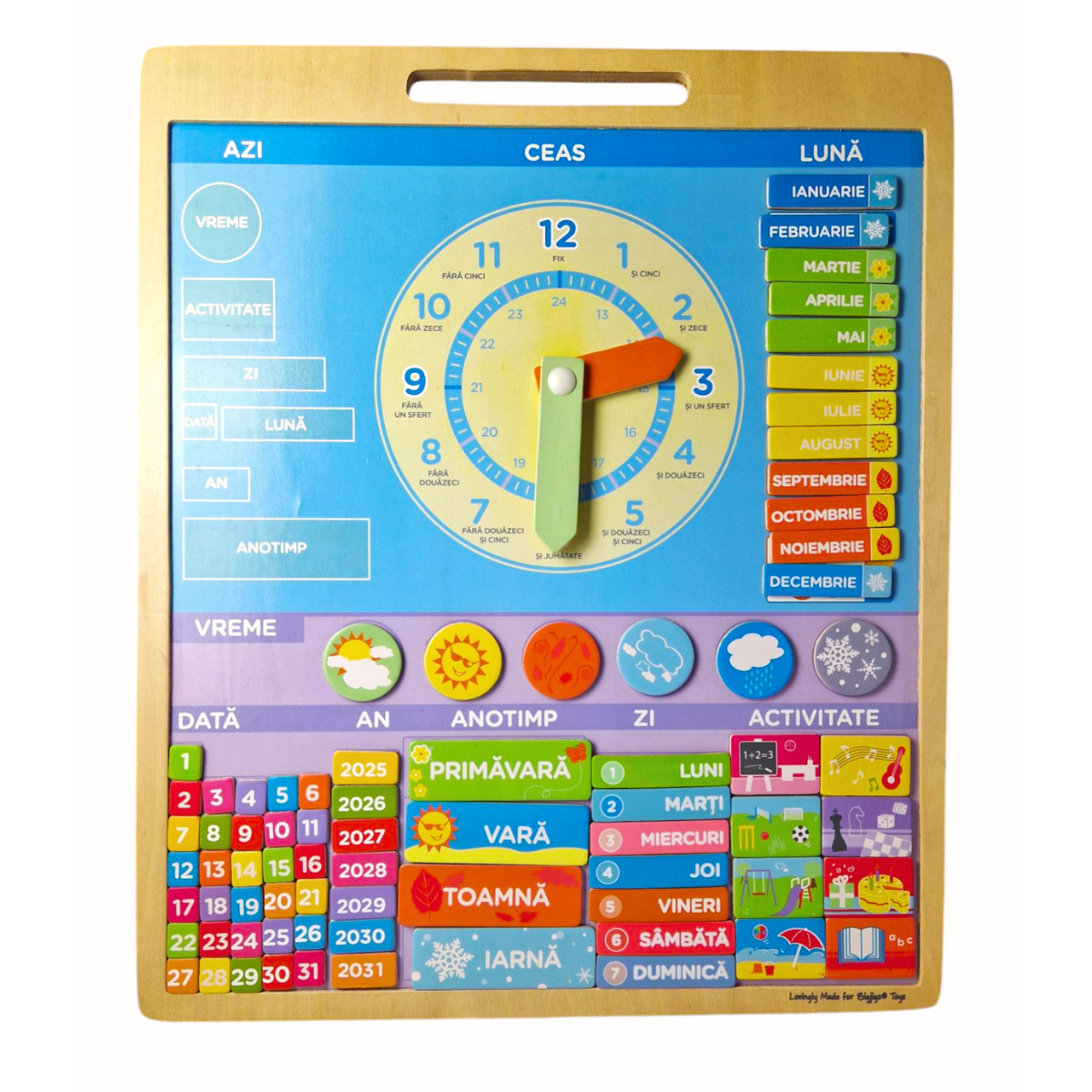 Calendar magnetic vremea - limba romana PlayLearn Toys
