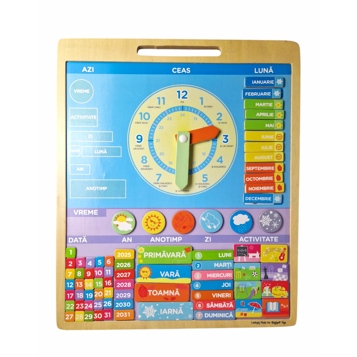Calendar magnetic vremea - limba romana PlayLearn Toys