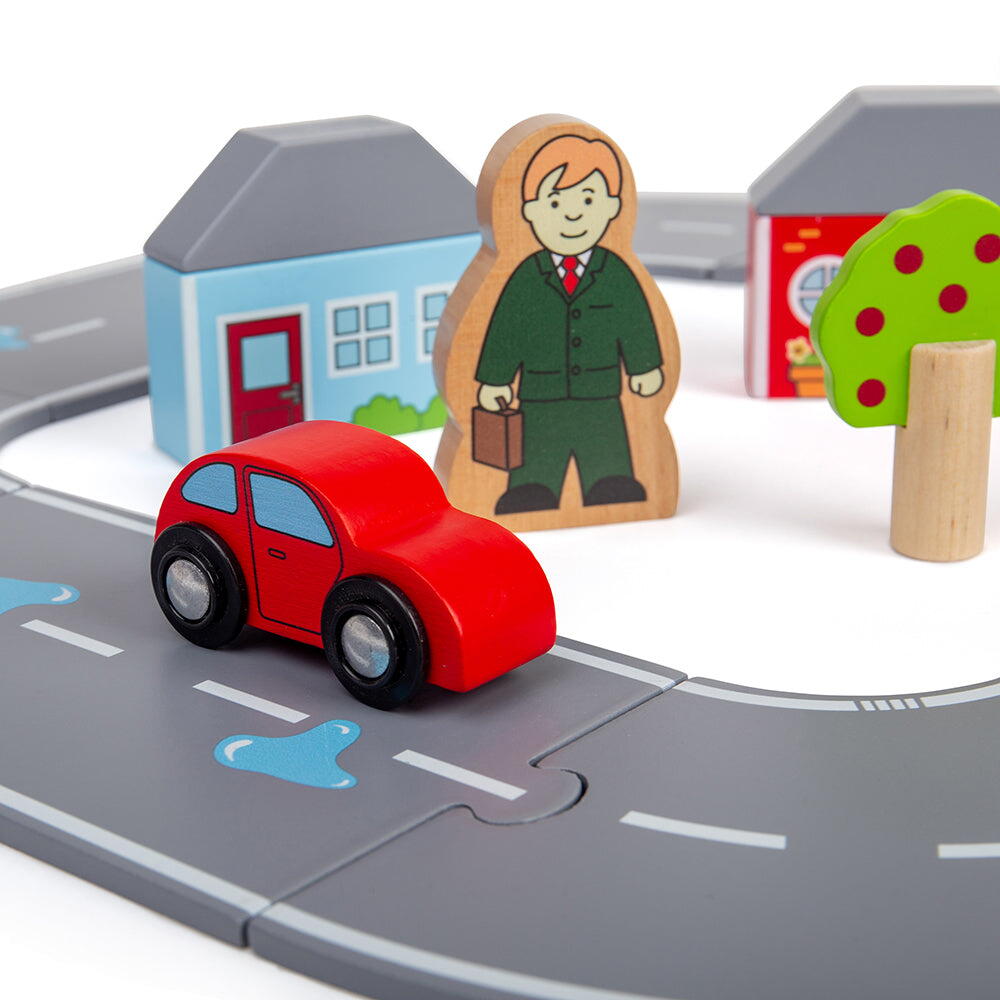 Circuit auto - Orasul (36 piese) PlayLearn Toys