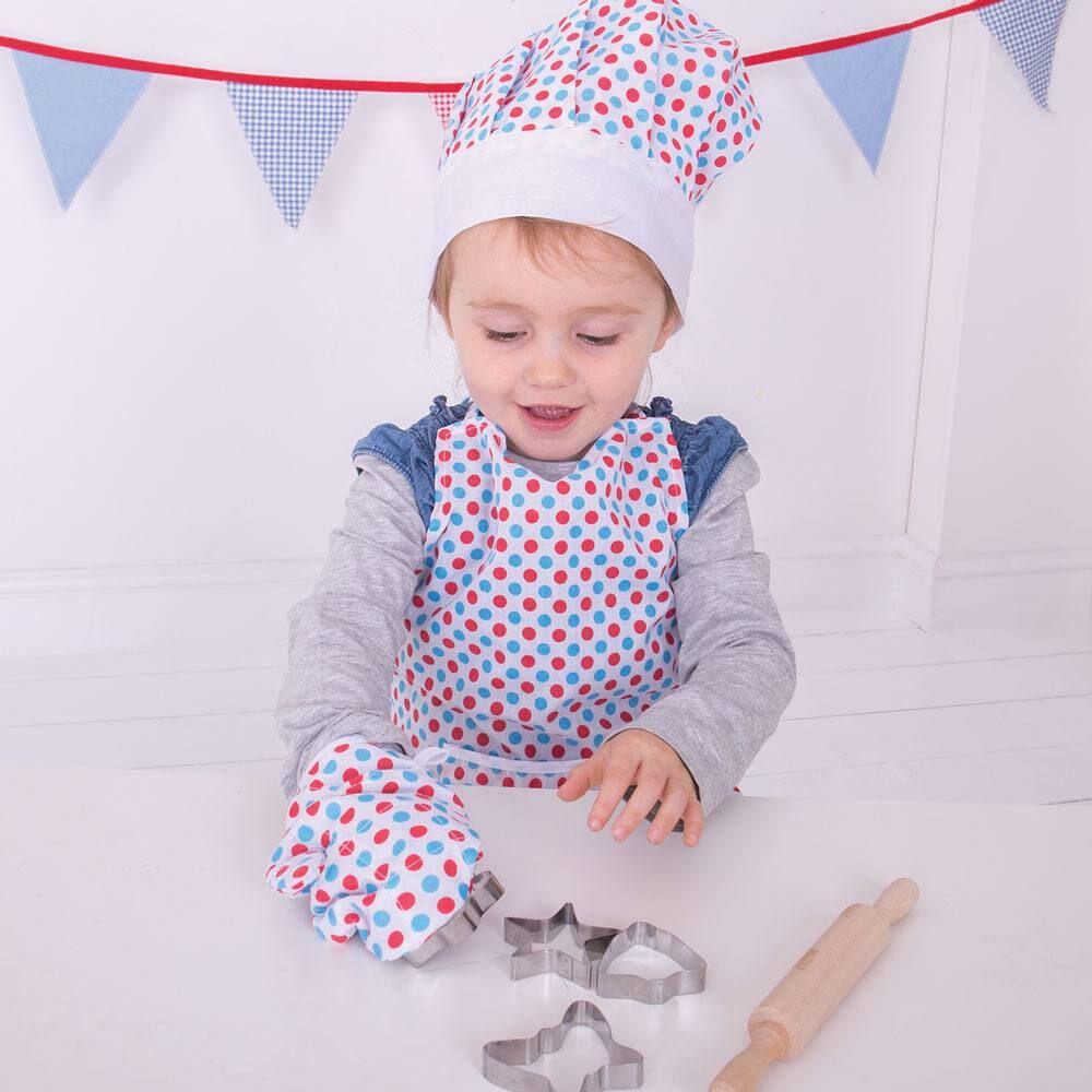 Set sortulet si accesorii alb cu buline PlayLearn Toys