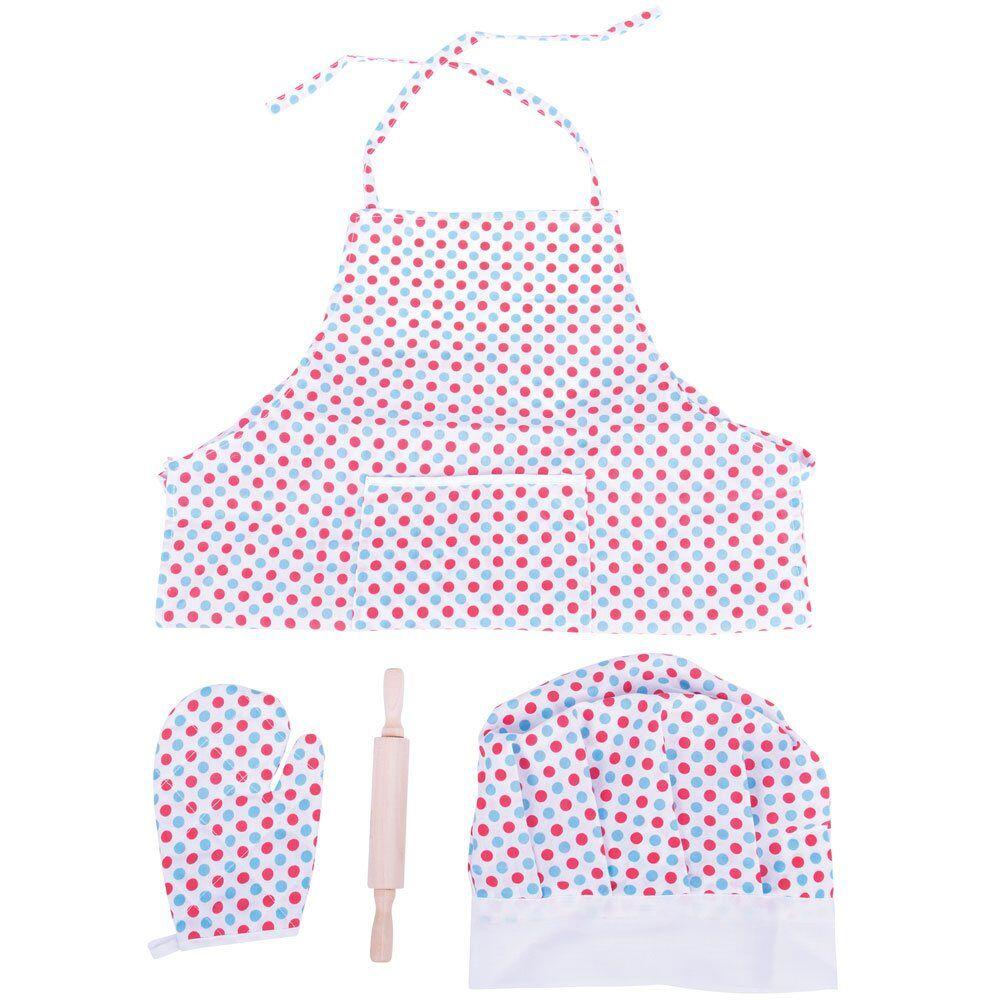 Set sortulet si accesorii alb cu buline PlayLearn Toys