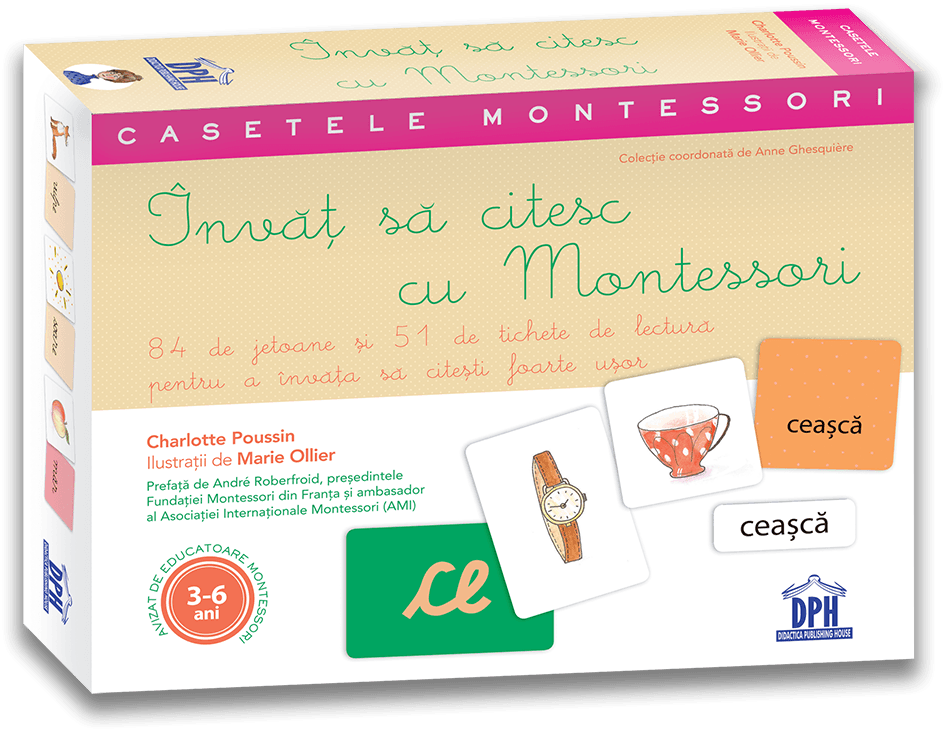 Casetele Montessori - Invat sa citesc cu Montessori PlayLearn Toys