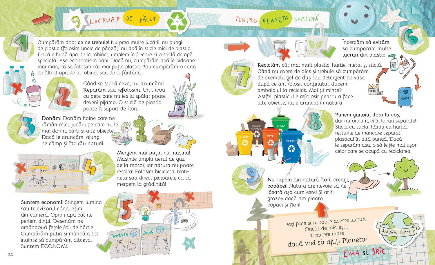 PLANETA E CASA NOASTRA! Ema si Eric recicleaza PlayLearn Toys