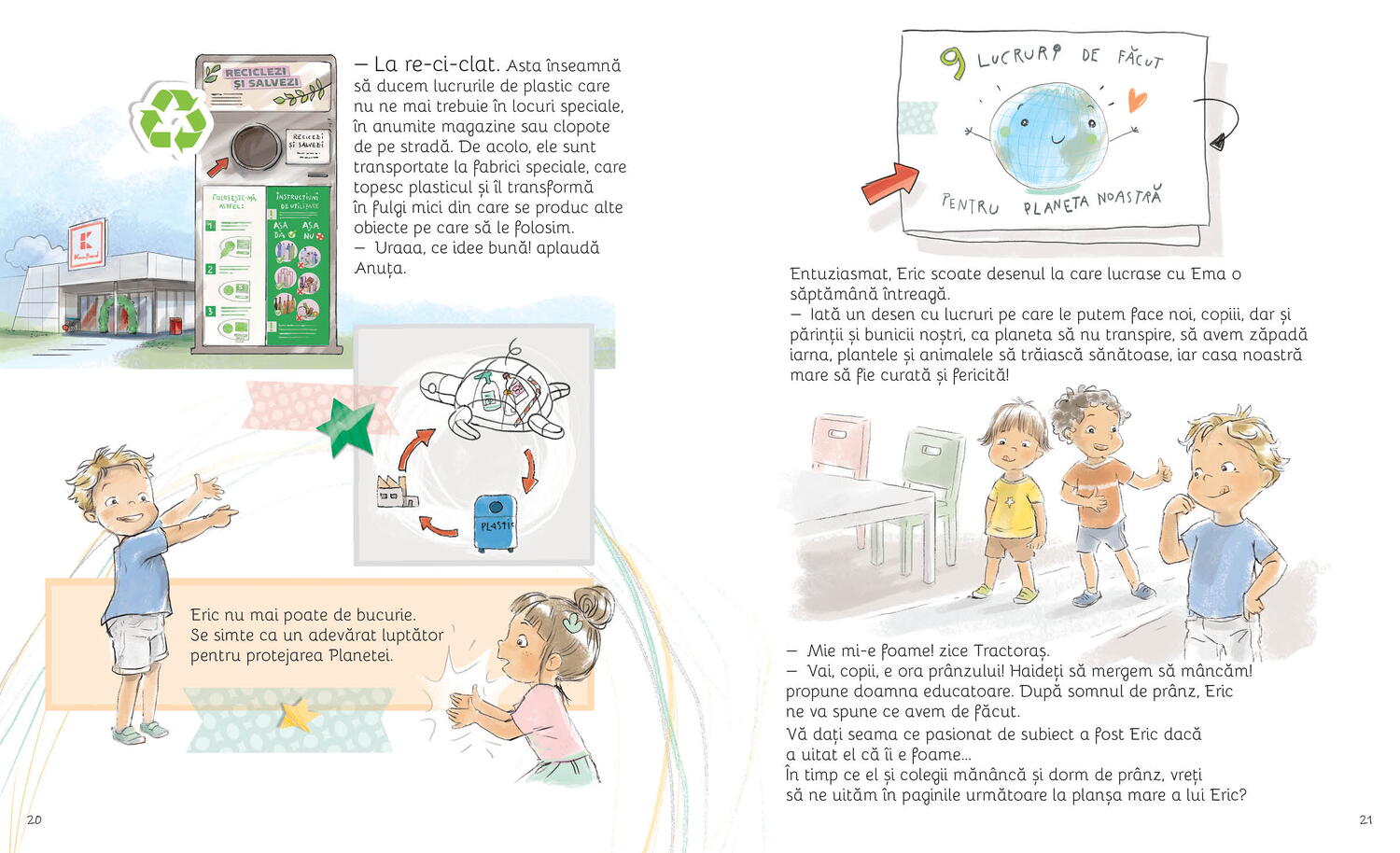 PLANETA E CASA NOASTRA! Ema si Eric recicleaza PlayLearn Toys