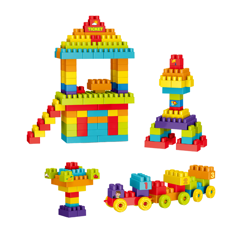Cuburi de construit (245 piese) PlayLearn Toys