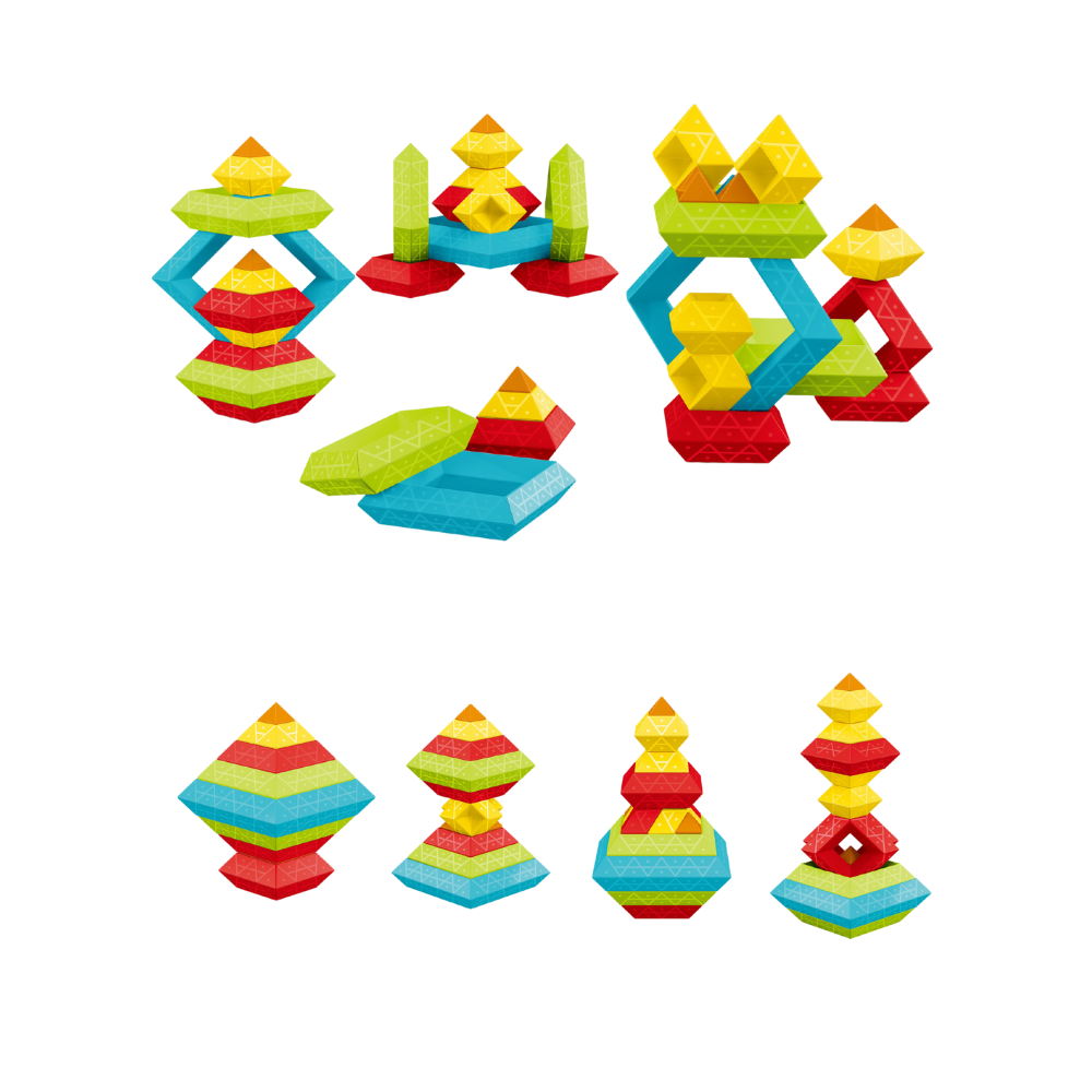 Cuburile lui Pitagora (15 piese) PlayLearn Toys