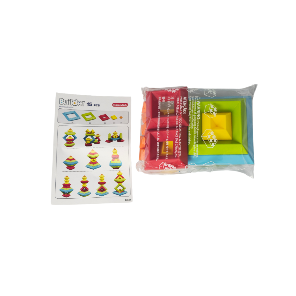 Cuburile lui Pitagora (15 piese) PlayLearn Toys