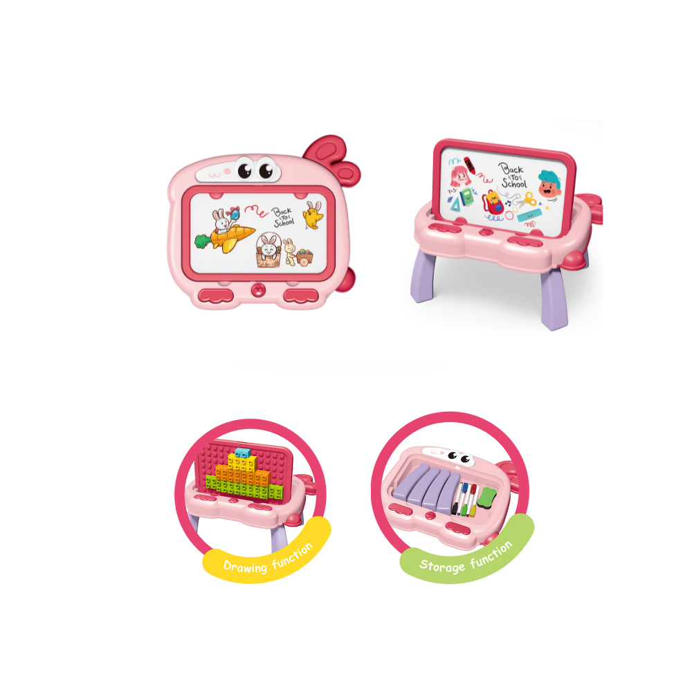 Masuta multifunctionala 3 in 1 pentru constructie - Iepuras PlayLearn Toys