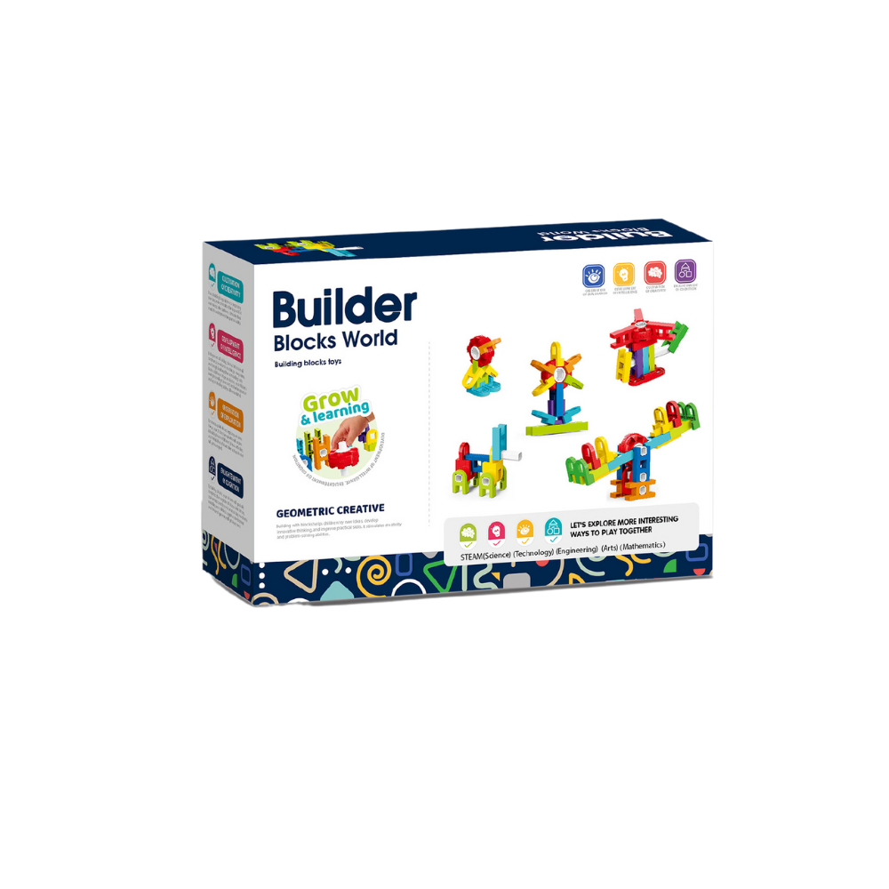 Set de constructie STEAM - Fun Blocks (26 piese) PlayLearn Toys
