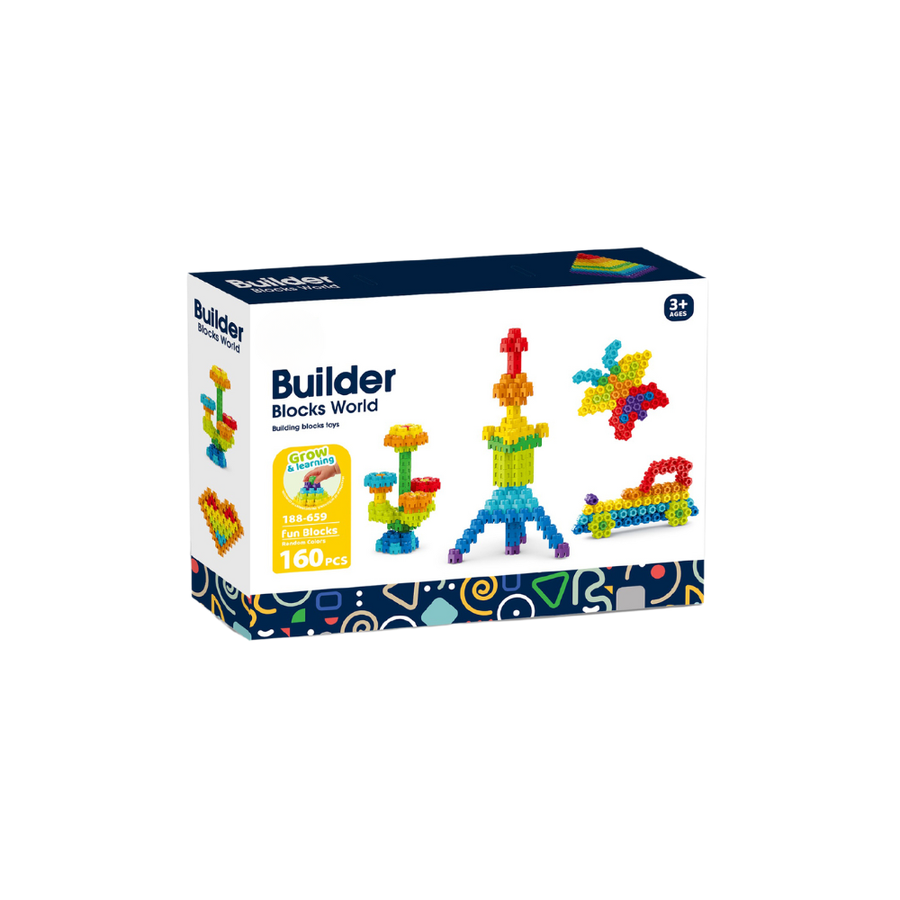 Set de constructie STEAM - Micutul constructor (160 piese) PlayLearn Toys