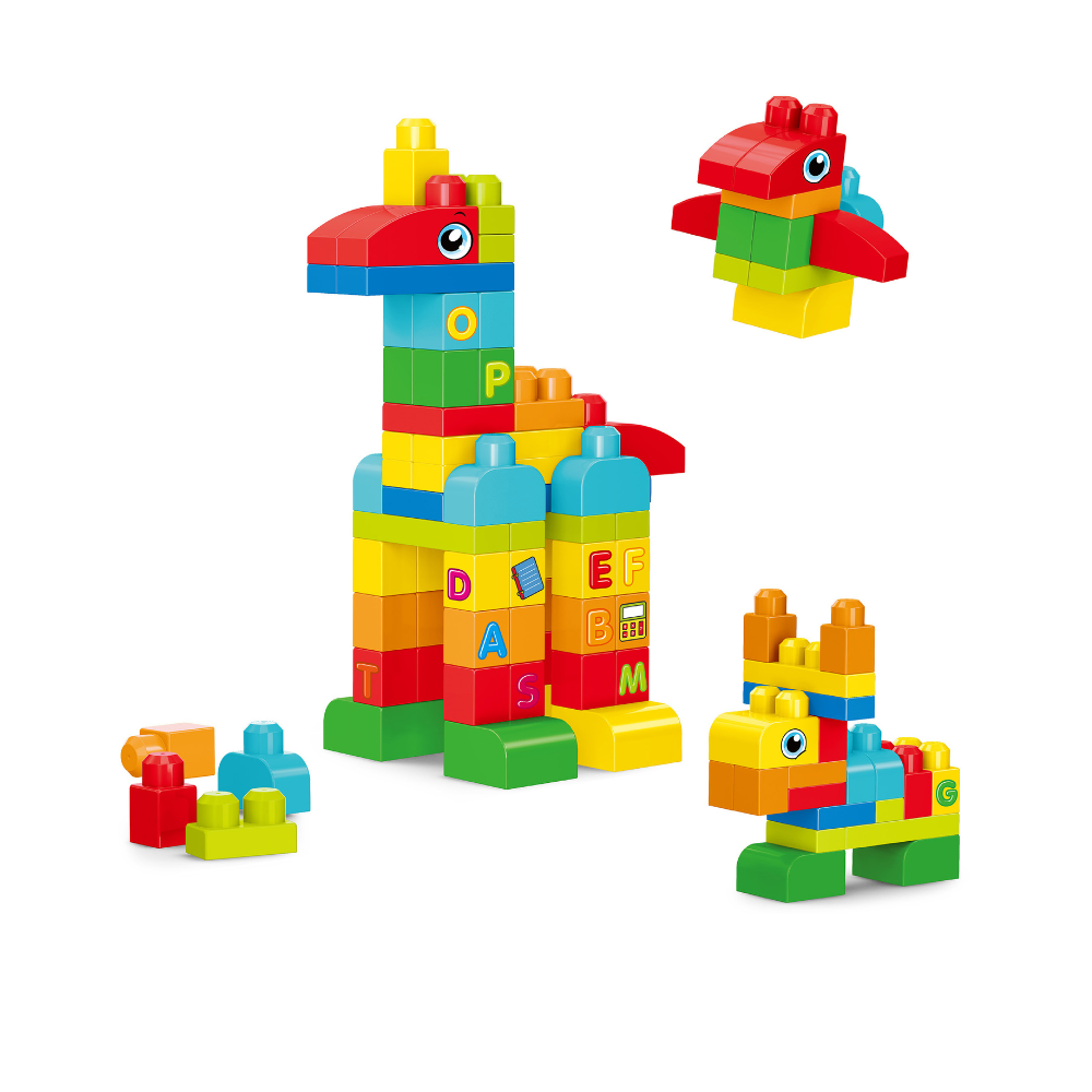 Set de constructie in cutie - Animalute (62 piese) PlayLearn Toys