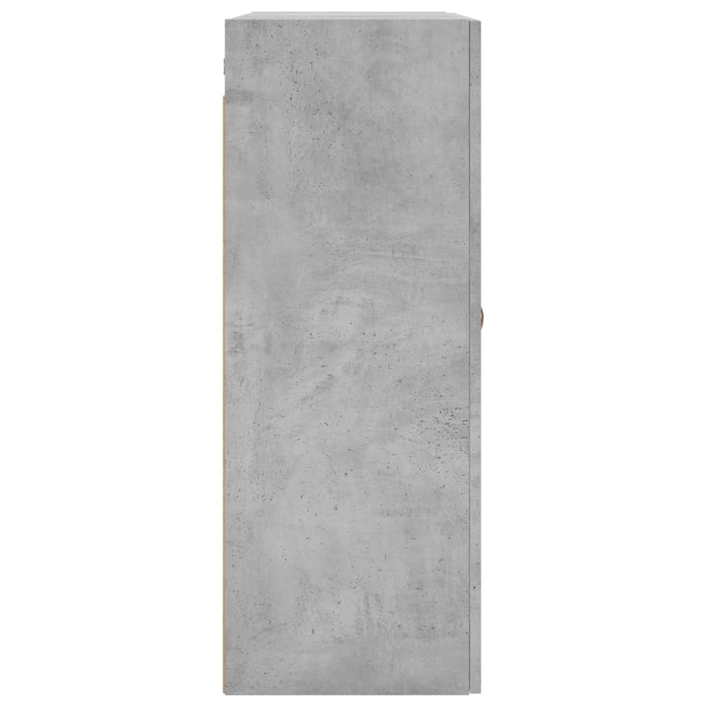 Dulap cu montaj pe perete, 2 buc, gri beton, 69,5x34x90 cm GartenMobel Dekor