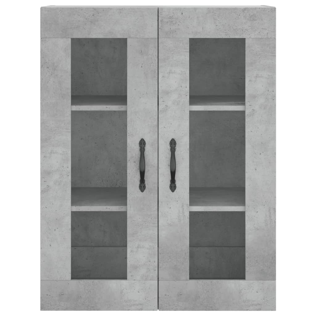Dulap înalt, gri beton, 69,5x34x180, lemn compozit GartenMobel Dekor