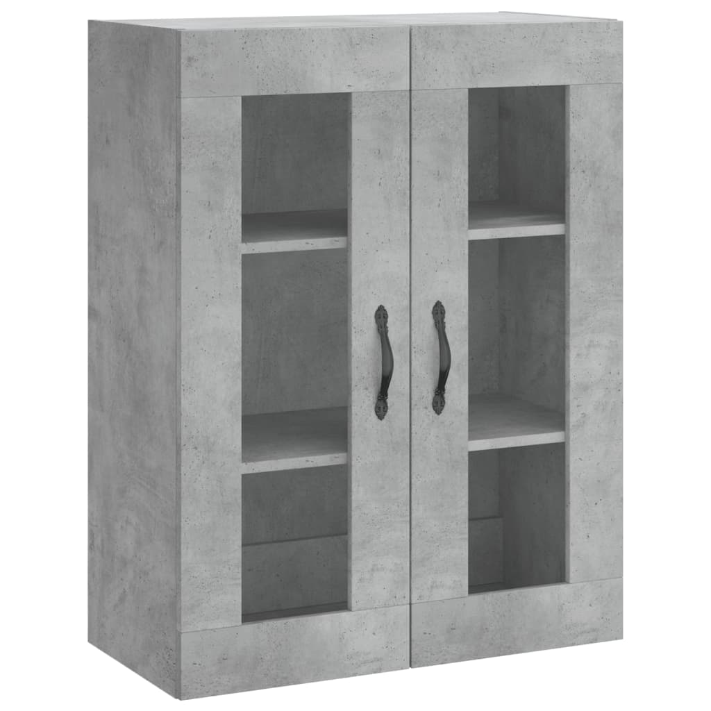 Dulap înalt, gri beton, 69,5x34x180, lemn compozit GartenMobel Dekor