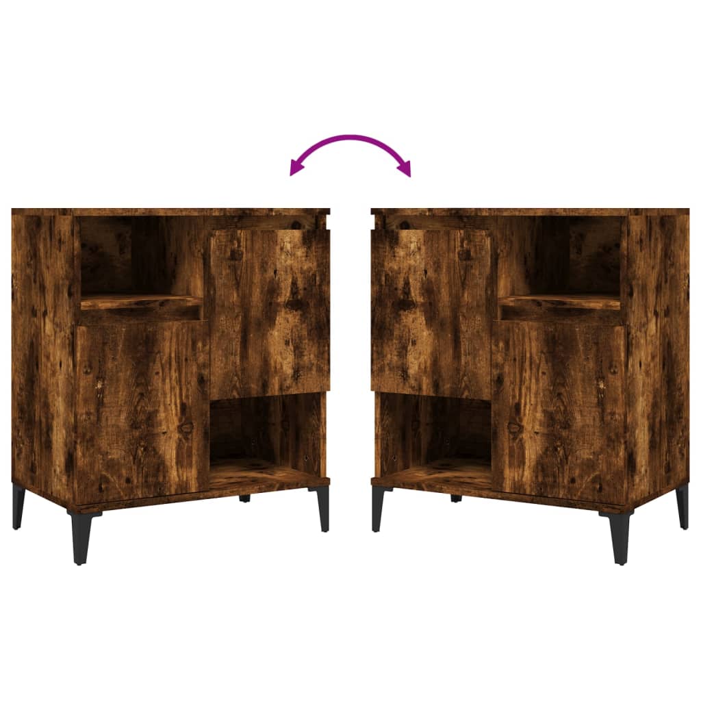 Dulapuri, 3 buc, stejar afumat, 60x35x70 cm, lemn prelucrat GartenMobel Dekor