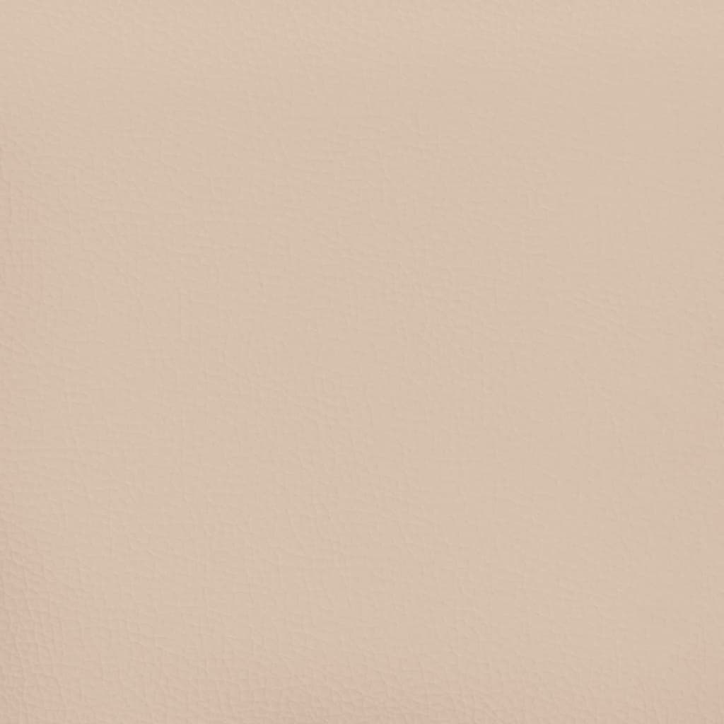 Pat box spring cu saltea, cappuccino, 120x190cm piele ecologică GartenMobel Dekor