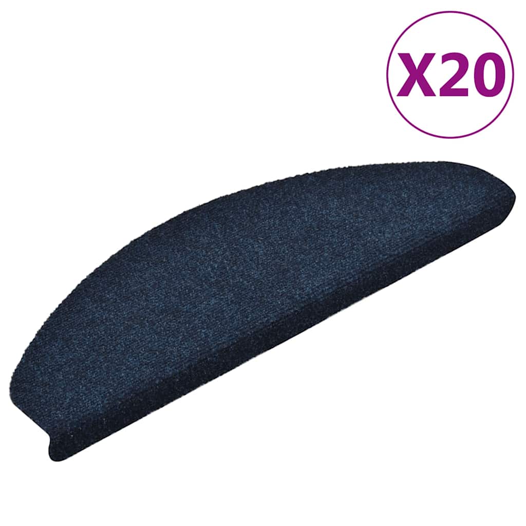 Covorașe scară autoadezive 20 buc Navy 65x21x4 cm GartenMobel Dekor