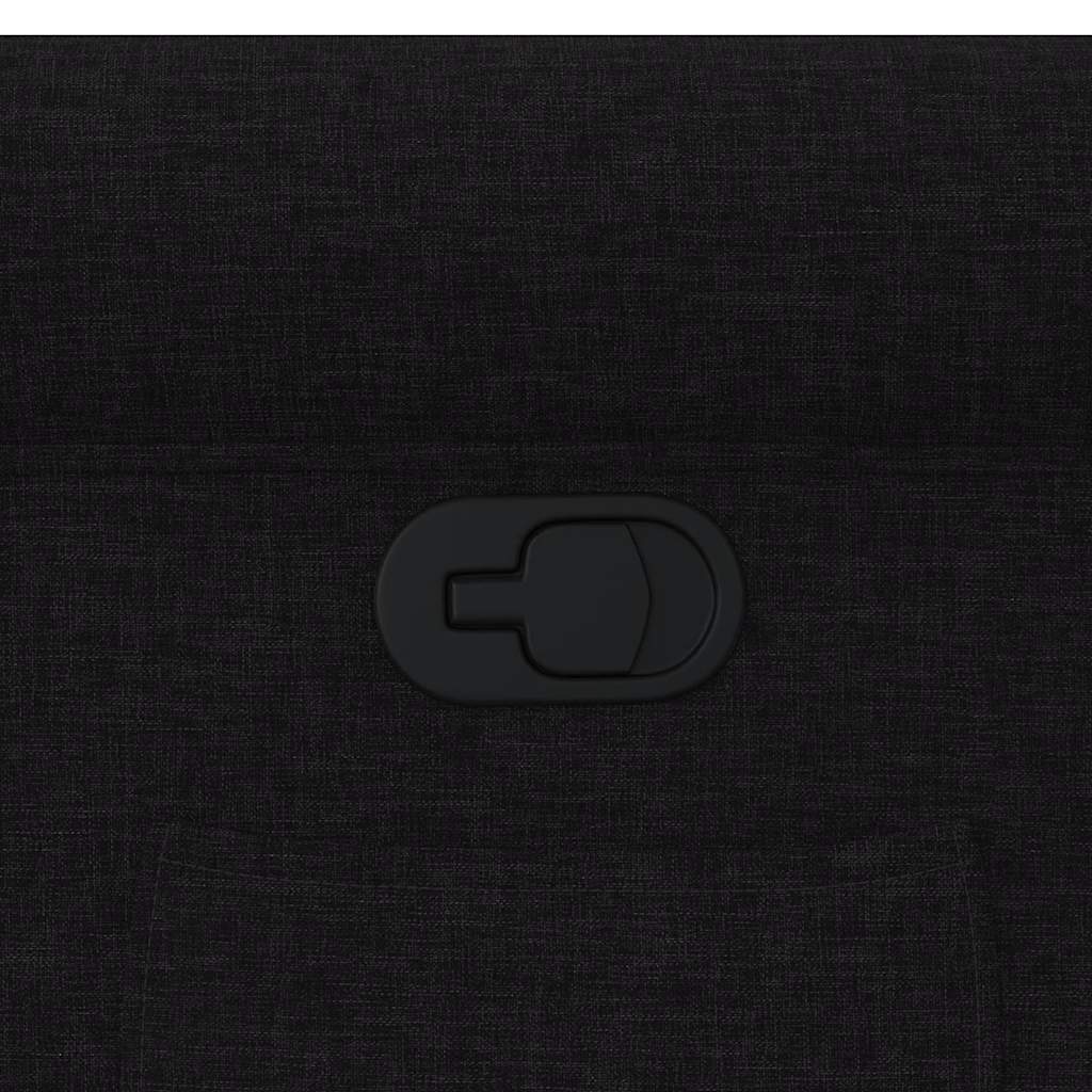 Fotoliu rabatabil, negru, material textil GartenMobel Dekor